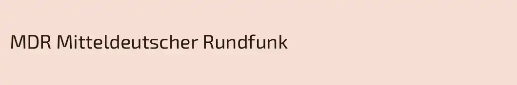 MDR Mitteldeutscher Rundfunk